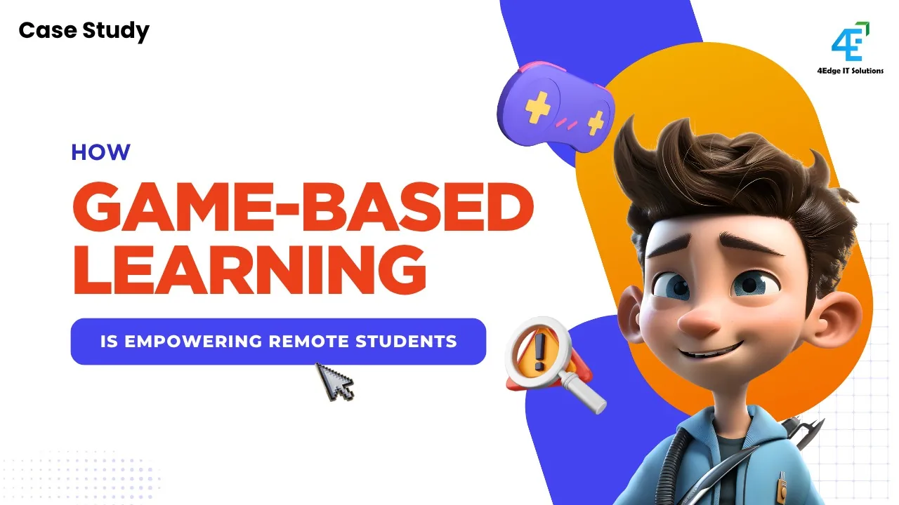 Remote students using game-based learning on tablets