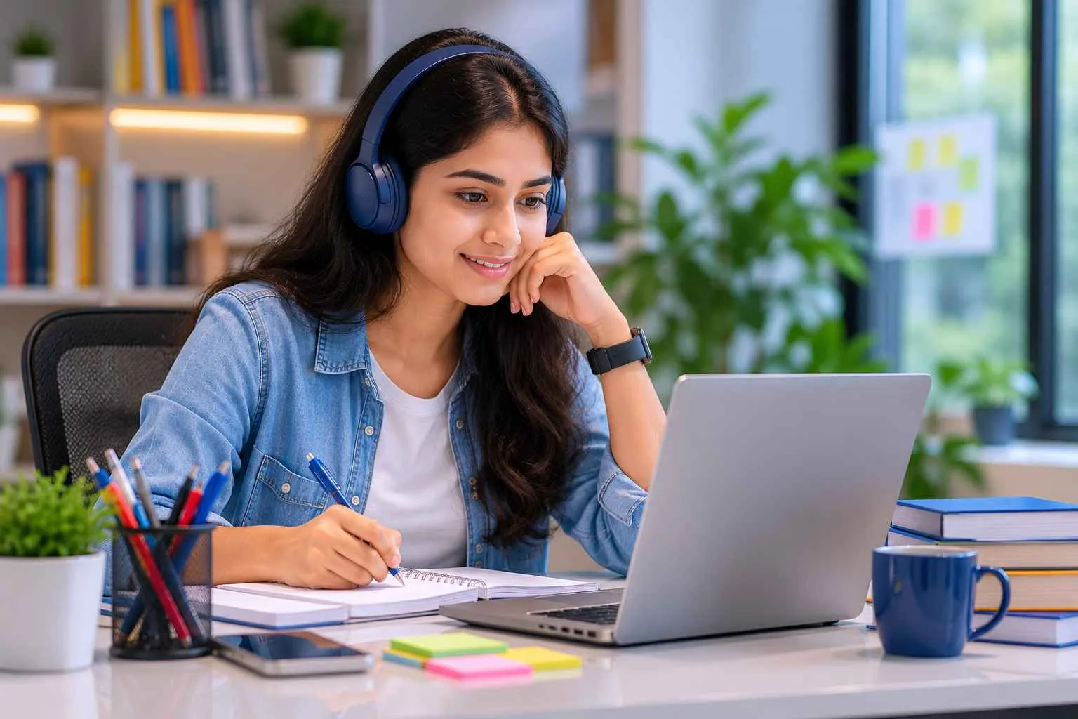 Employees accessing workforce learning programs through an enterprise learning platform